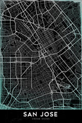 SAN JOSE Poster och Canvastavla