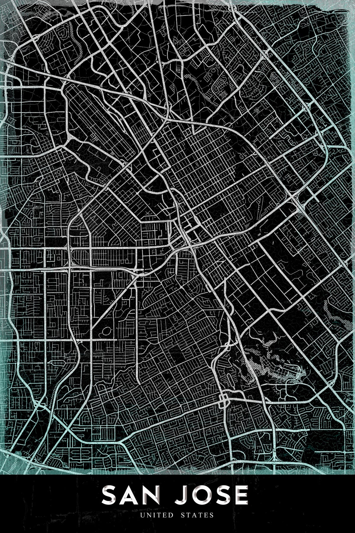 SAN JOSE Poster och Canvastavla