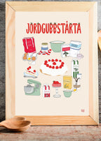 Recept jordgubbstårta barnposters och barntavlor Ellen Didrik
