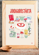 Recept jordgubbstårta barnposters och barntavlor Ellen Didrik