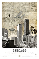 Chicago (City Breaks) Poster och Canvastavla