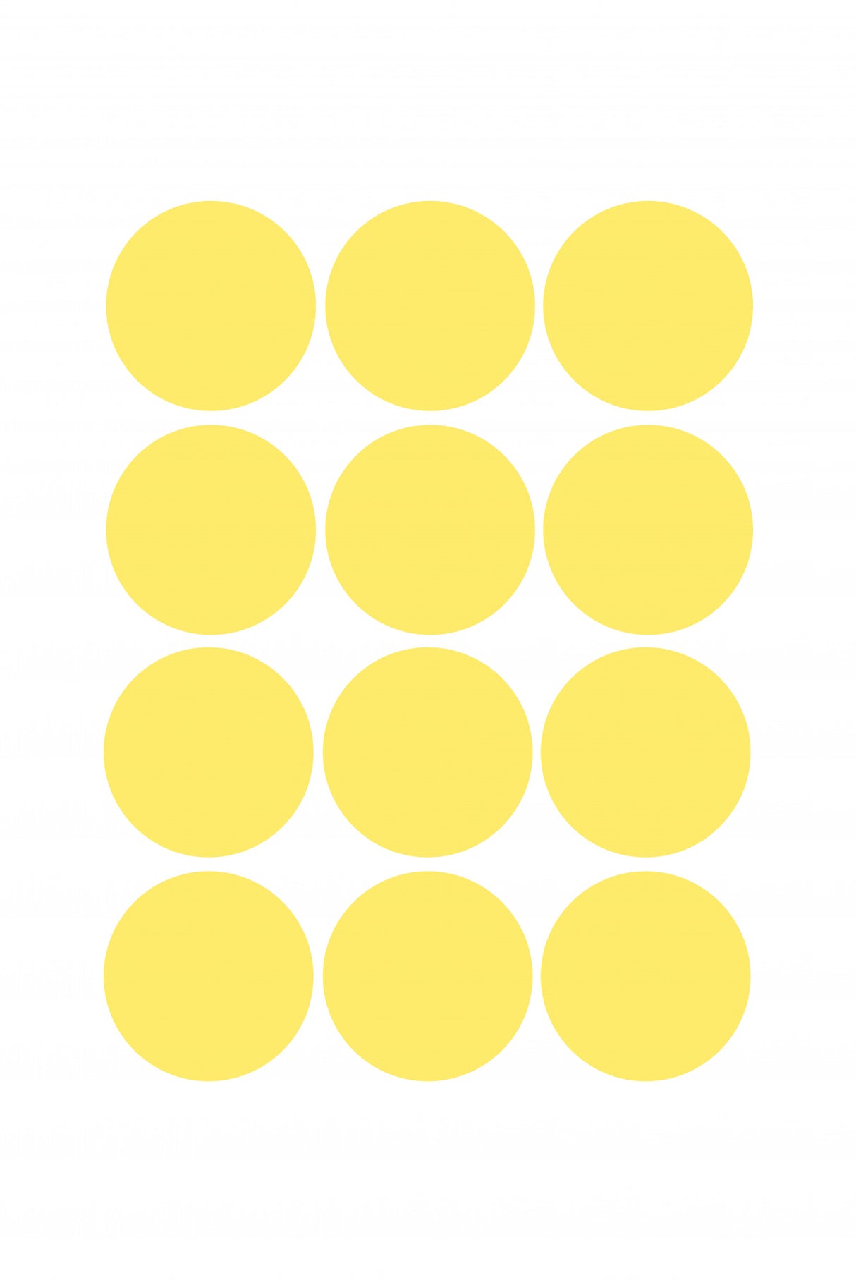 Circles Yellow Poster och Canvastavla