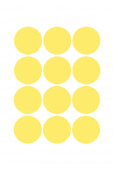 Circles Yellow Poster och Canvastavla