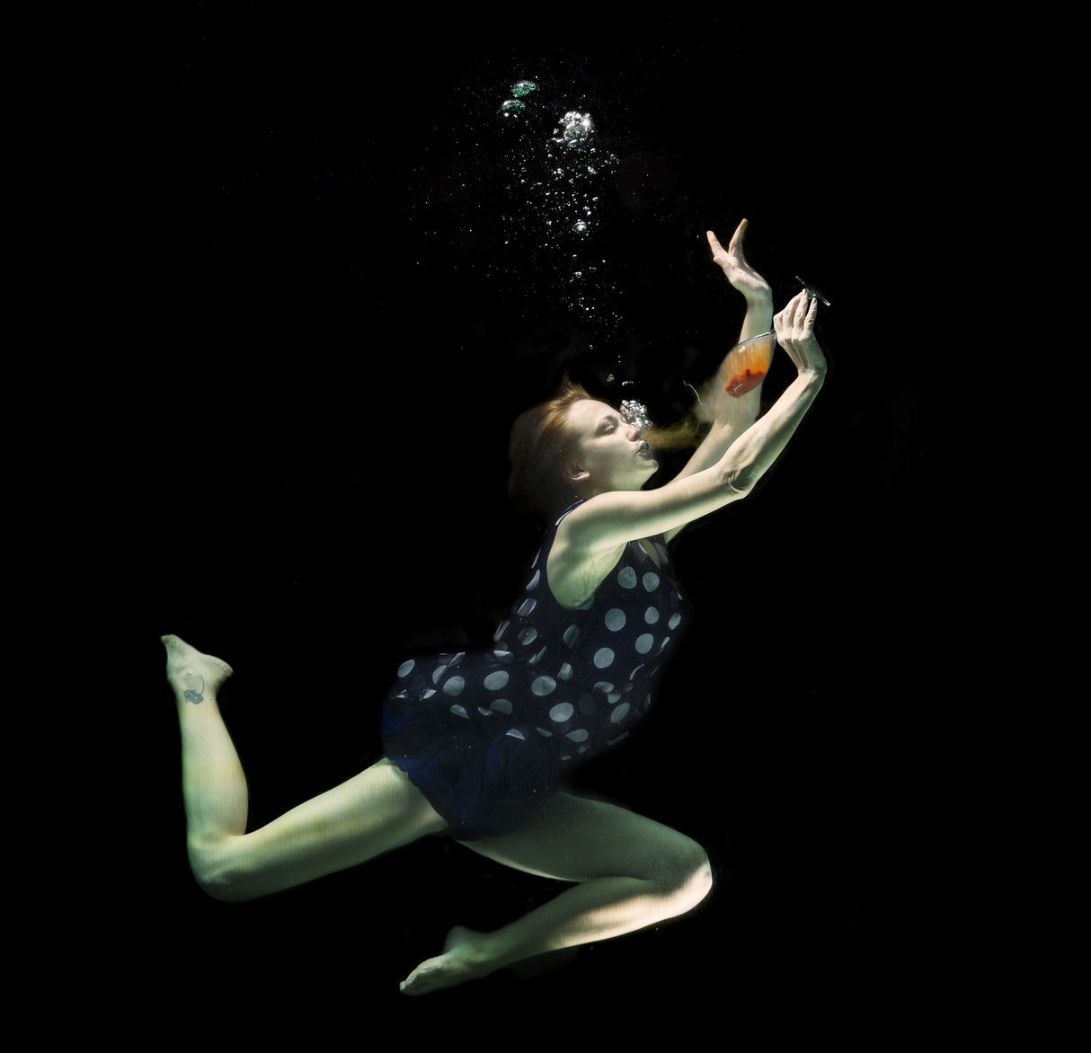 underwater artistic portrait shooting Poster och Canvastavla