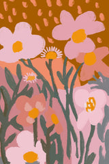 Cute Pastel Flowers No 1 Poster och Canvastavla
