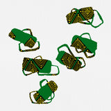 Tribal Abstract Shapes Green Poster och Canvastavla