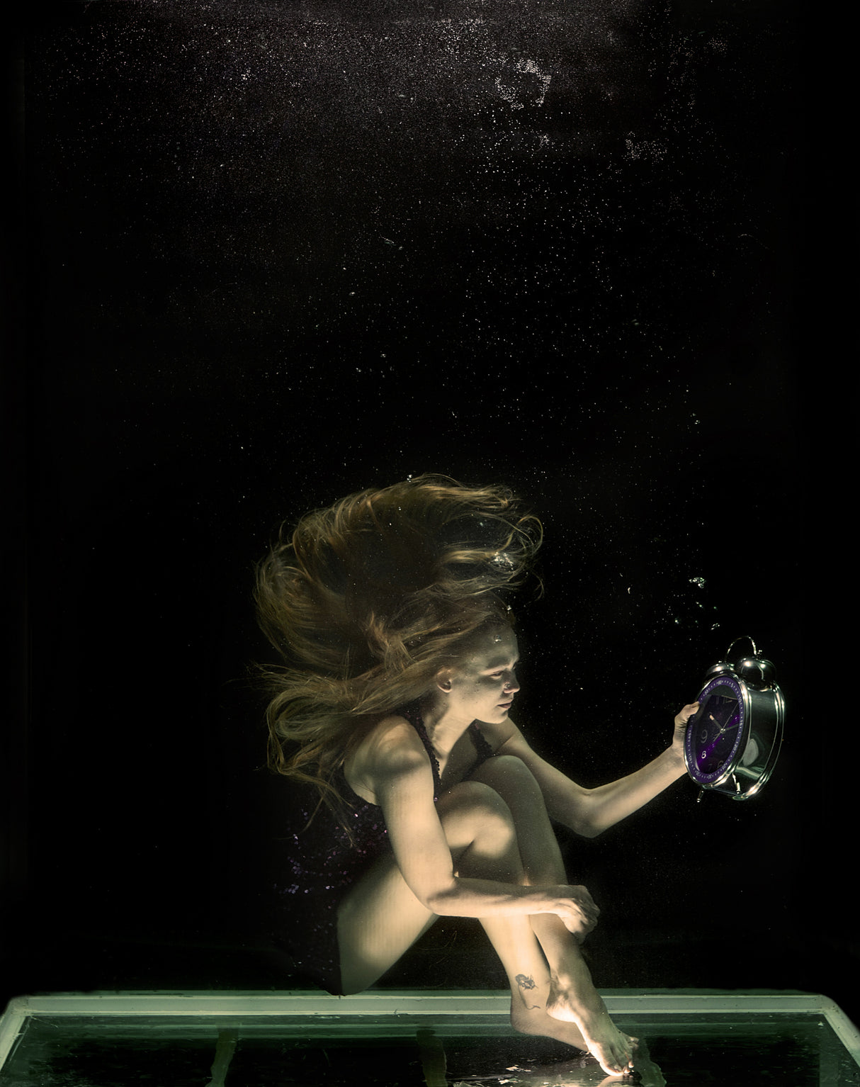 underwater artistic portrait shooting Poster och Canvastavla