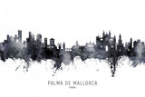 Palma de Mallorca Spain Skyline Poster och Canvastavla