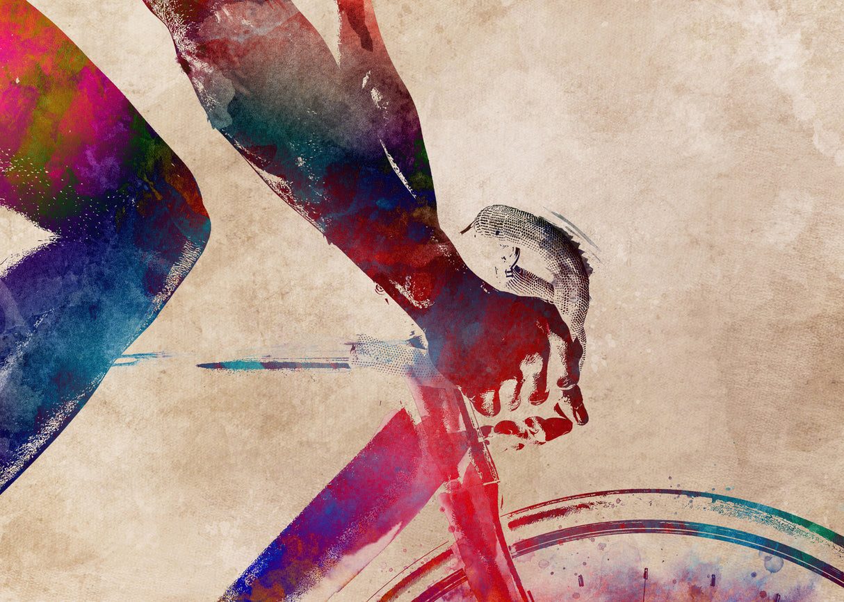 Cycling sport art 21 Poster och Canvastavla