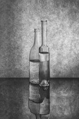 Black and white still life with glass utensils Poster och Canvastavla