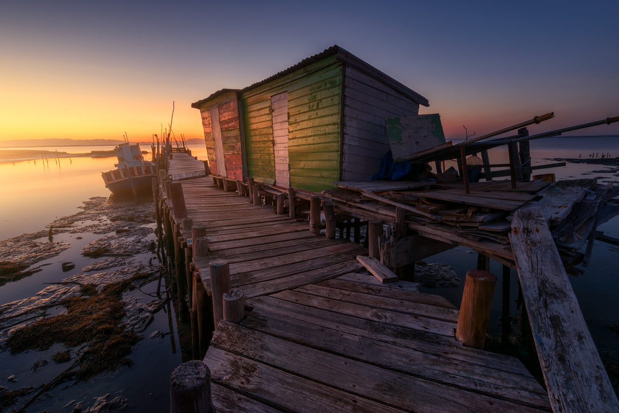 Carrasqueira fisherman´s  houses Poster och Canvastavla
