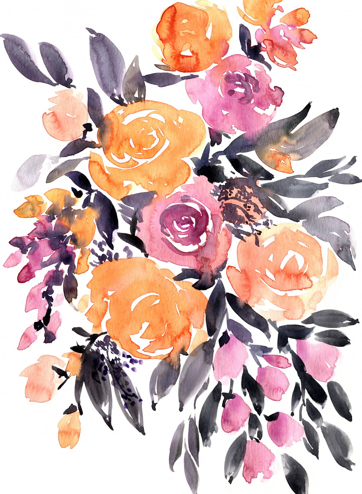 Paloma bouquet Poster och Canvastavla