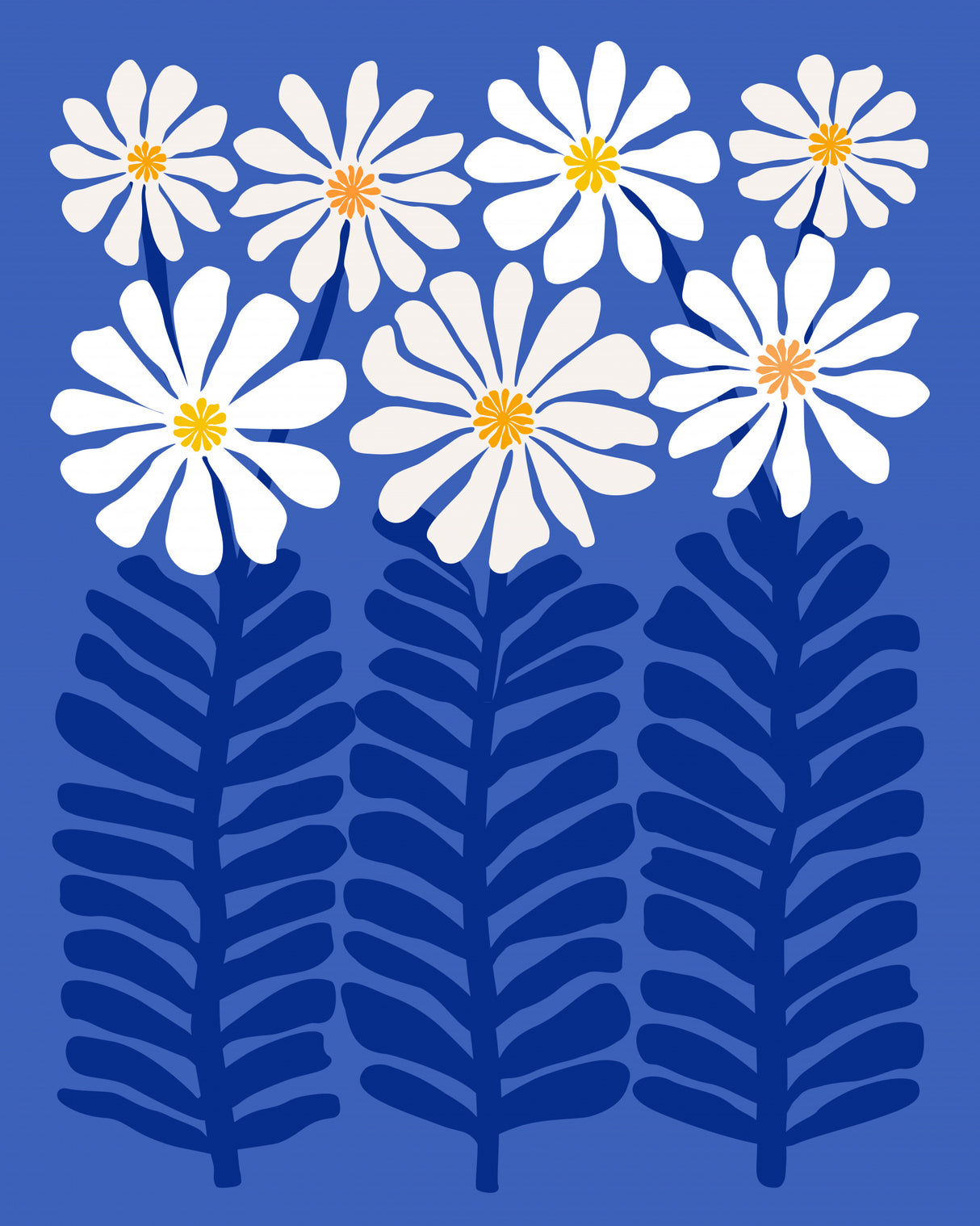 80s Floral 3 Poster och Canvastavla