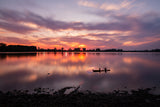 Sunset in Creve Coeur Lake Poster och Canvastavla