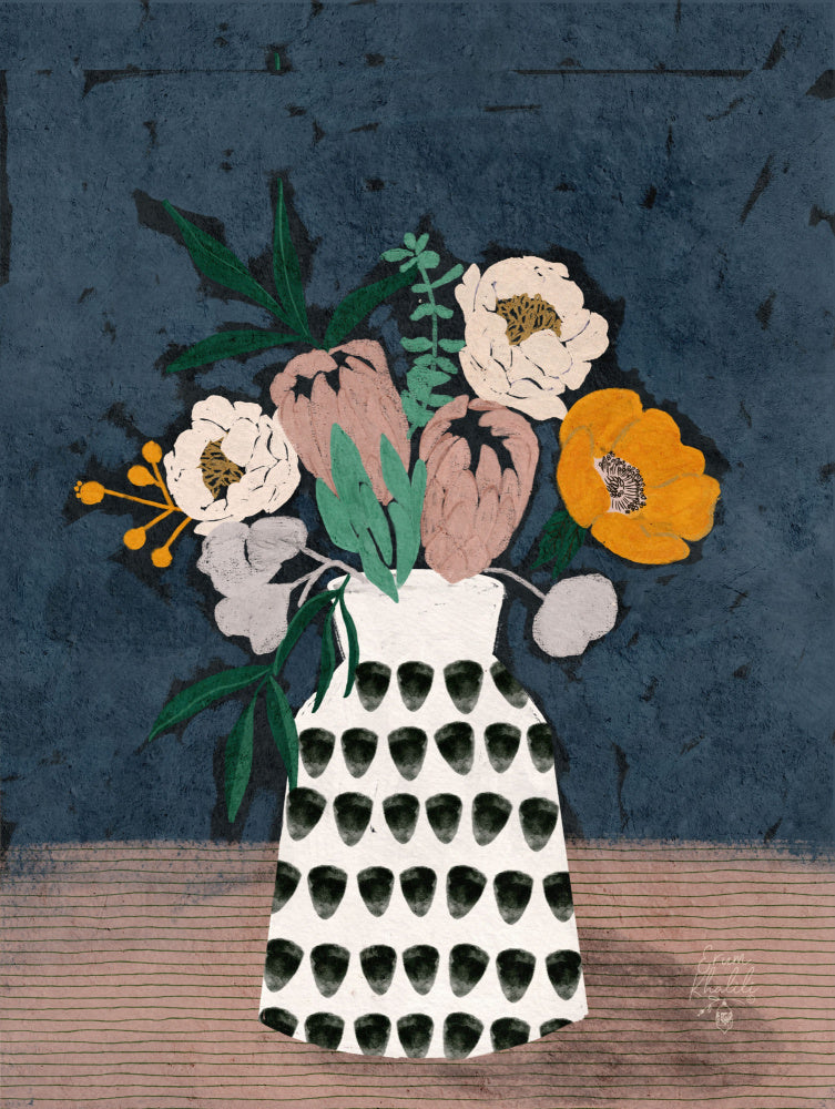 Moody Florals   2.png Vas och keramikposter