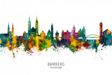Bamberg Germany Skyline Poster och Canvastavla