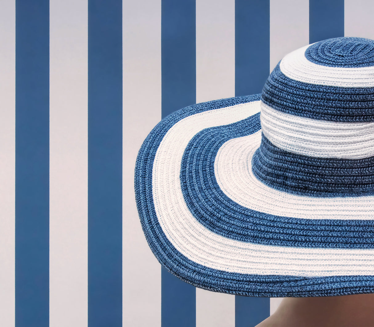Blue and white Poster och Canvastavla