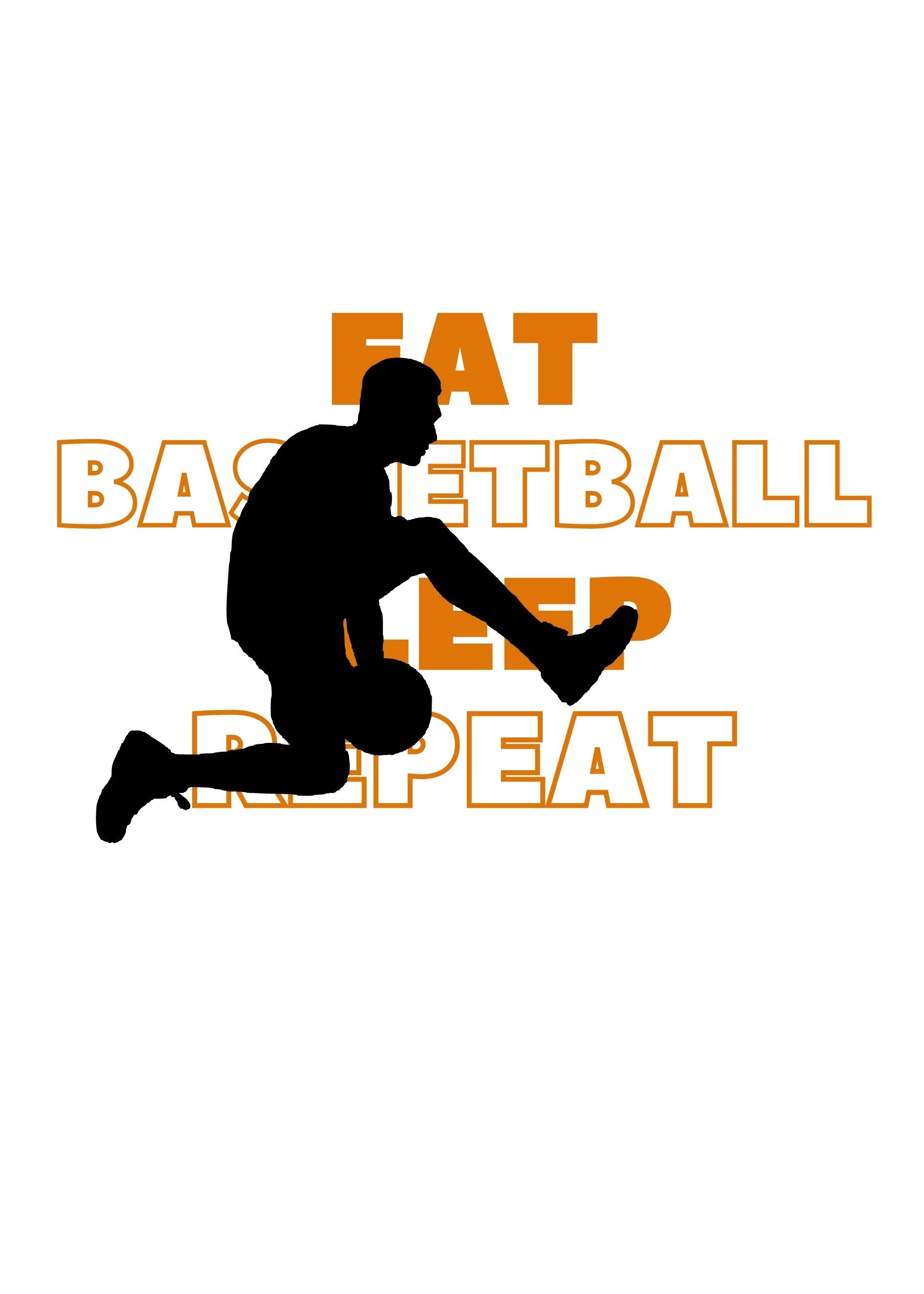 Eat basketball sleep repeat jump poster