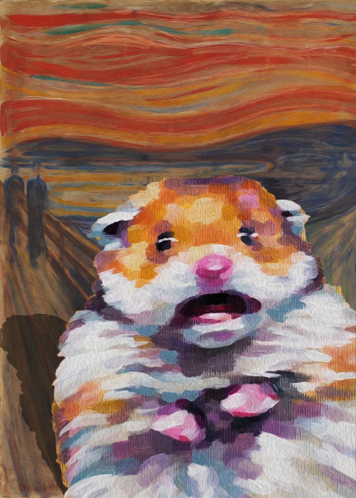 HAMSTERONI PEPERONI Poster och Canvastavla