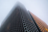Skyscraper in a foggy day, Istanbul Poster och Canvastavla