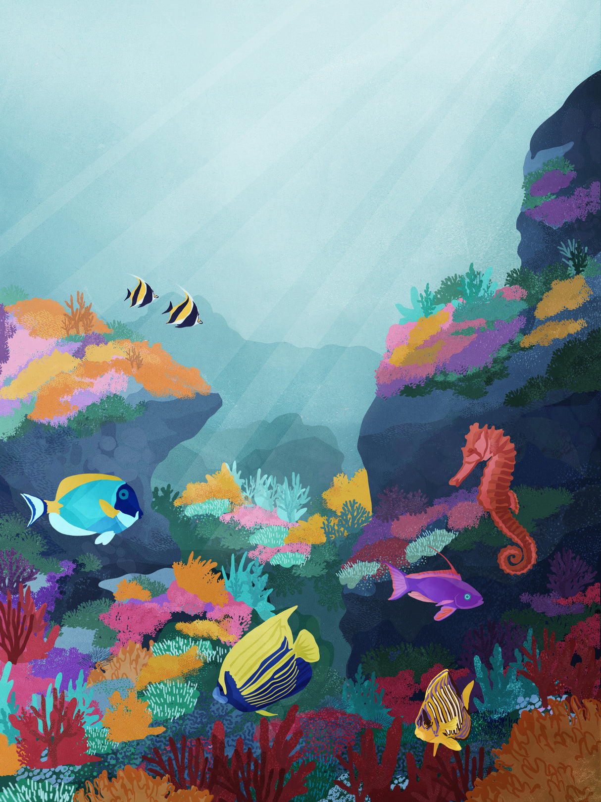 Beyond the Waves Poster och Canvastavla