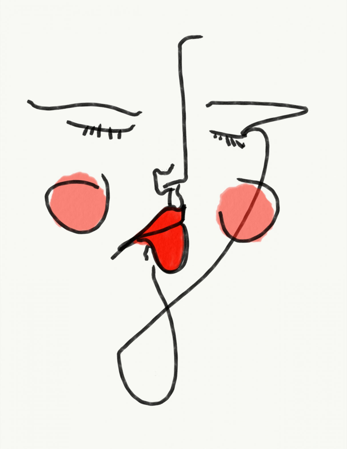 Blush.png Poster och Canvastavla