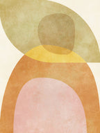 Aqua Shapes3 Kopie Poster och Canvastavla