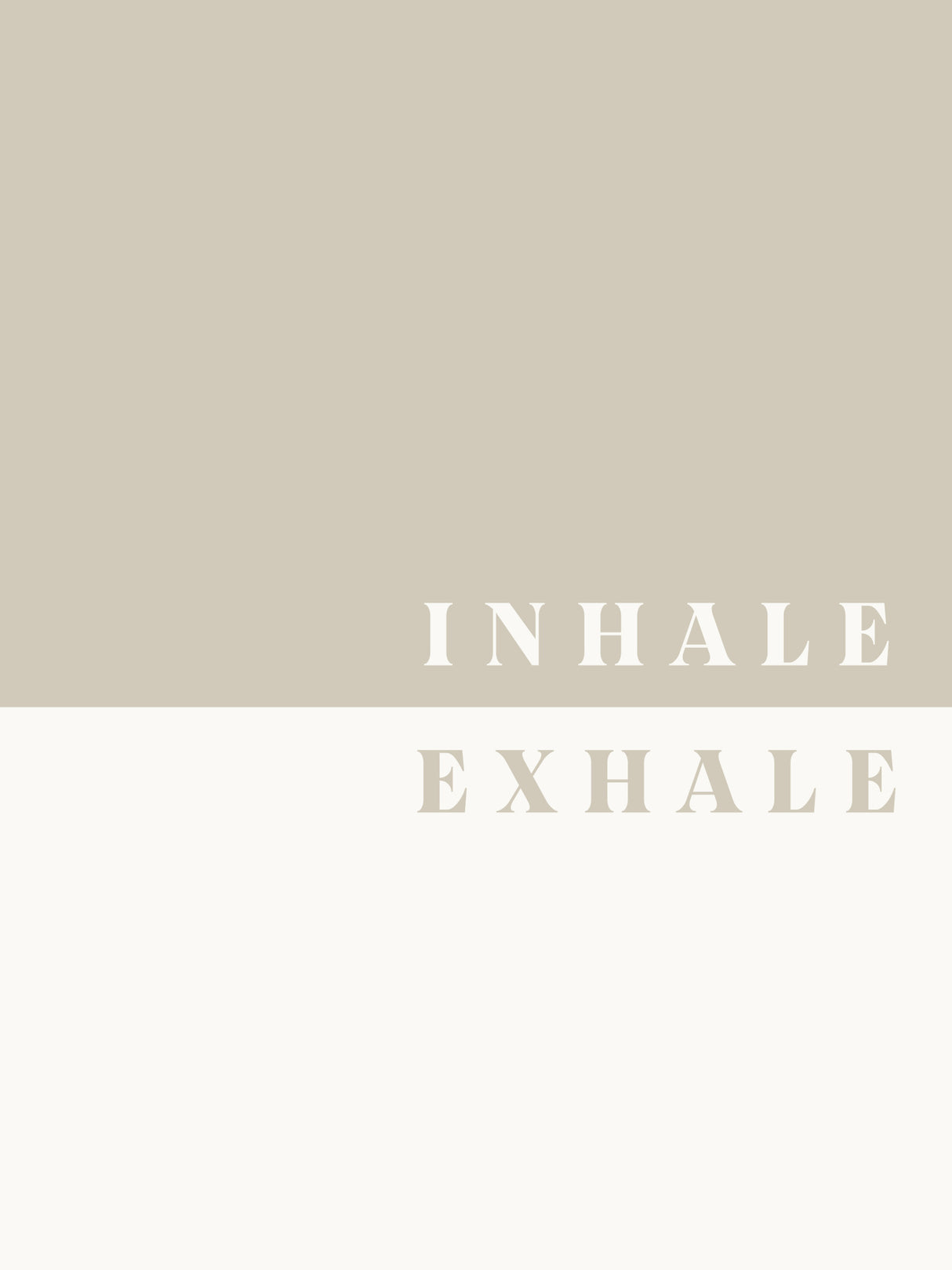 Inhale, Exhale Poster och Canvastavla