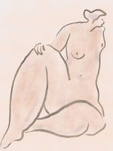 Pastel nude Poster och Canvastavla
