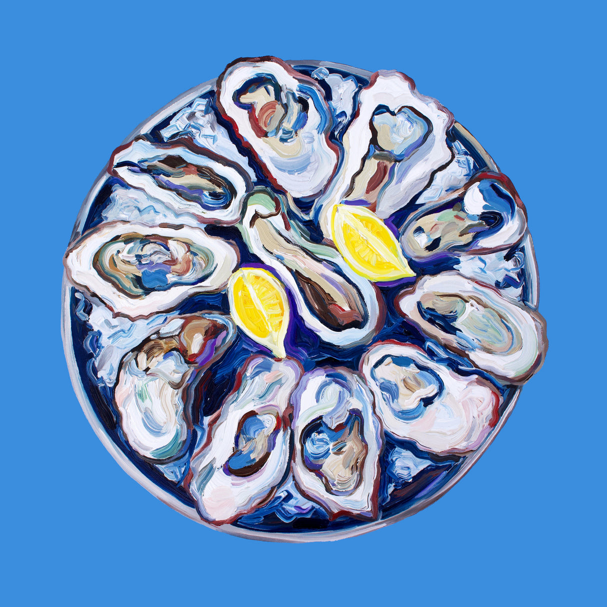 Plate of Oysters Poster och Canvastavla