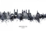 Innsbruck Austria Skyline Poster och Canvastavla