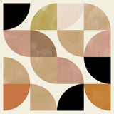 Circles Nov 19  Beige Viertel Circles Poster och Canvastavla