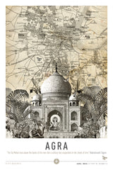 Agra, Taj Mahal (City Breaks) Poster och Canvastavla