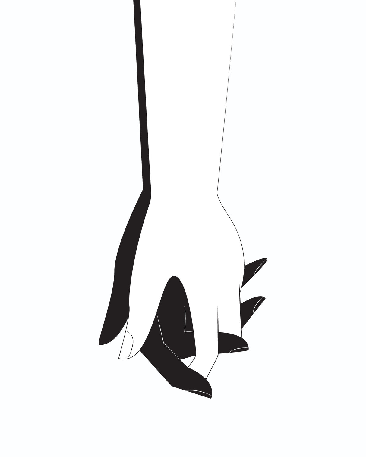 Hold Hands Poster och Canvastavla