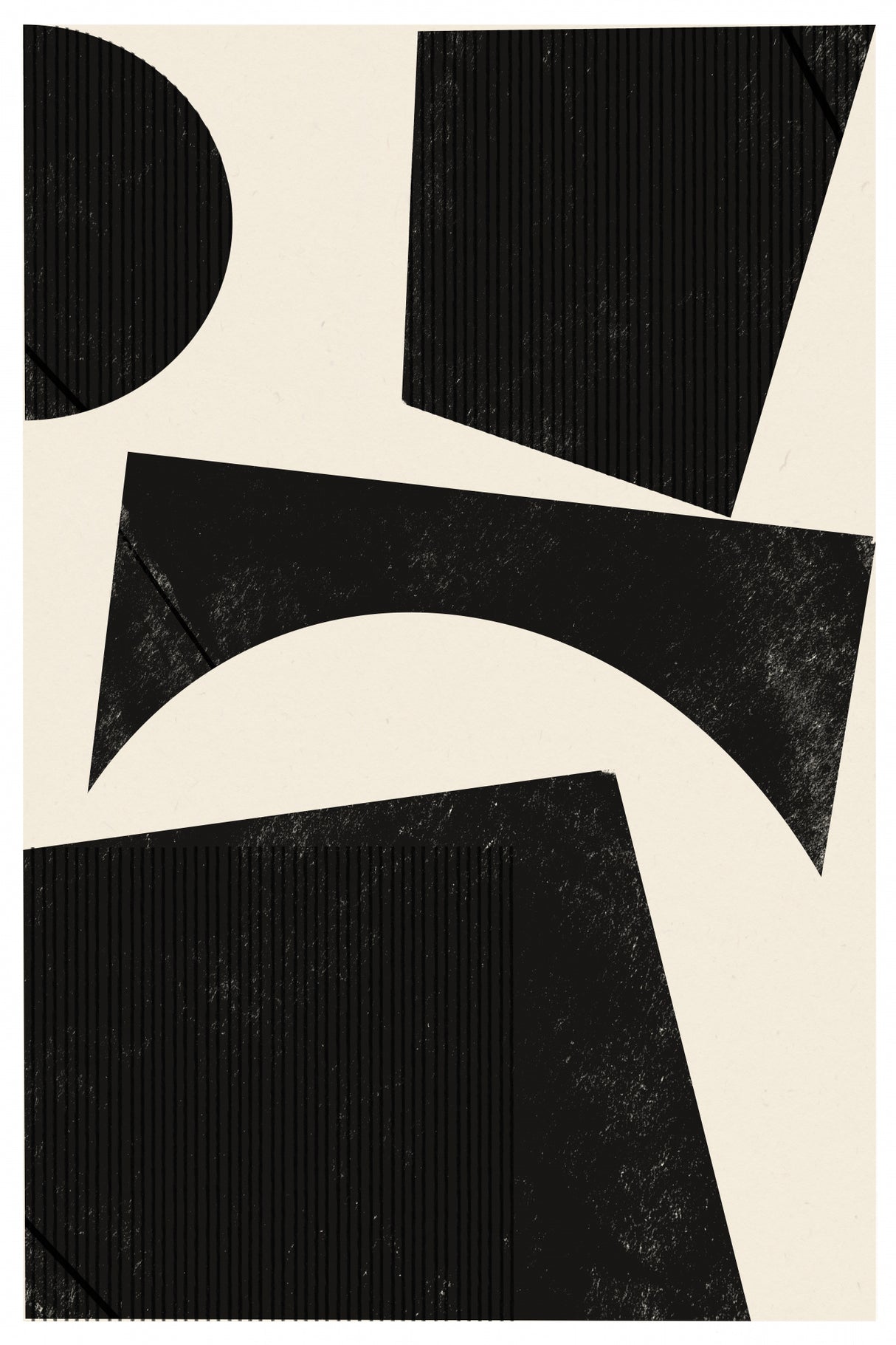 Modern Abstract Shape 04 Poster och Canvastavla
