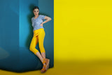 blue and yellow Poster och Canvastavla