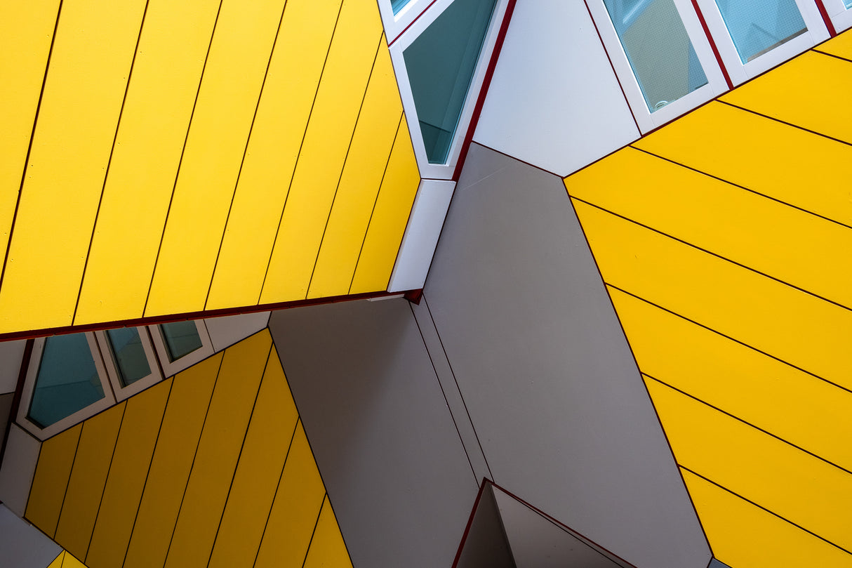 Yellow houses 3 Poster och Canvastavla