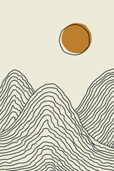 Boho Sunset Series #1 Poster och Canvastavla