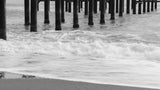 old pier and dramatic landscape Poster och Canvastavla