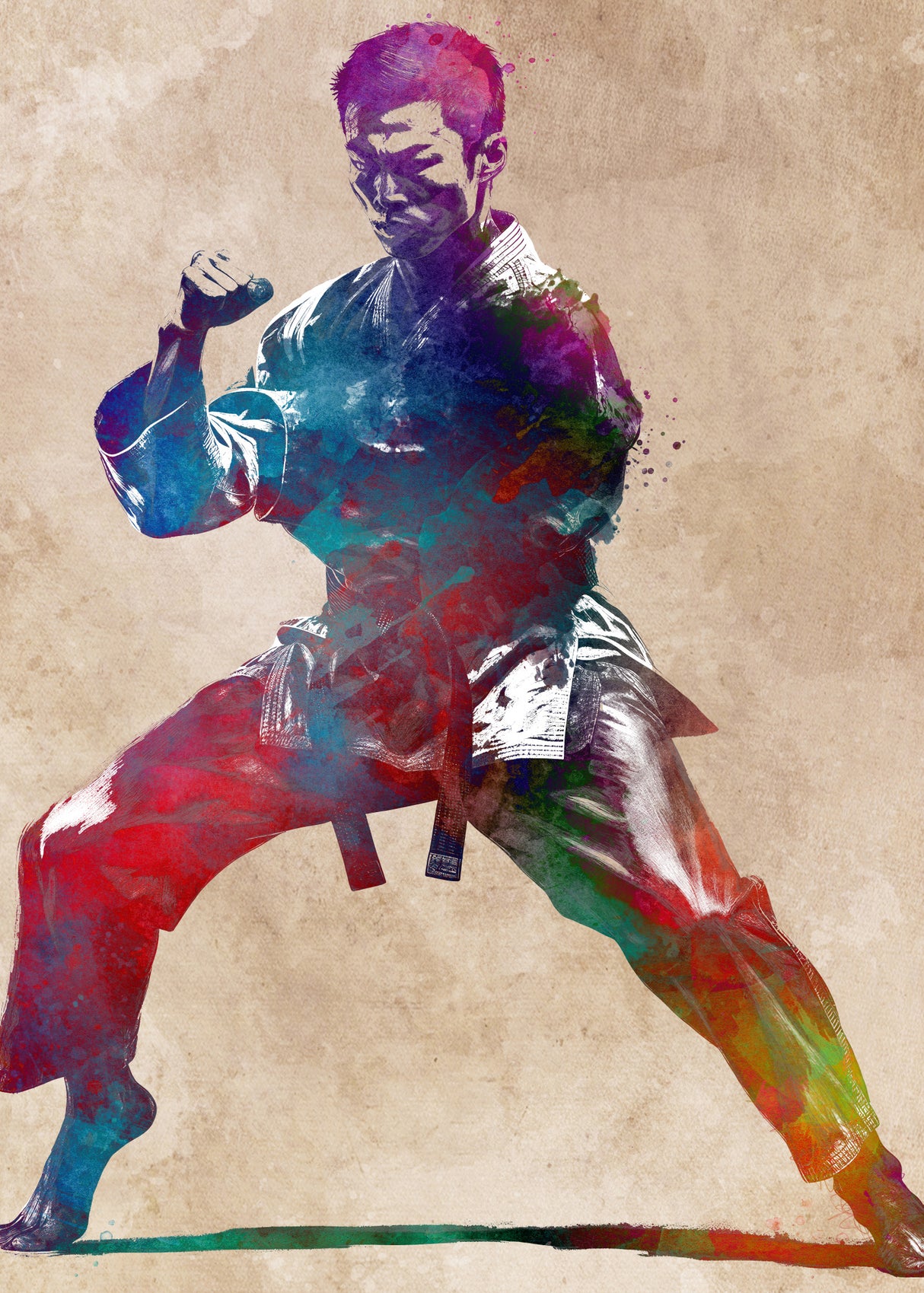 Karate sport #karate #sport Poster och Canvastavla