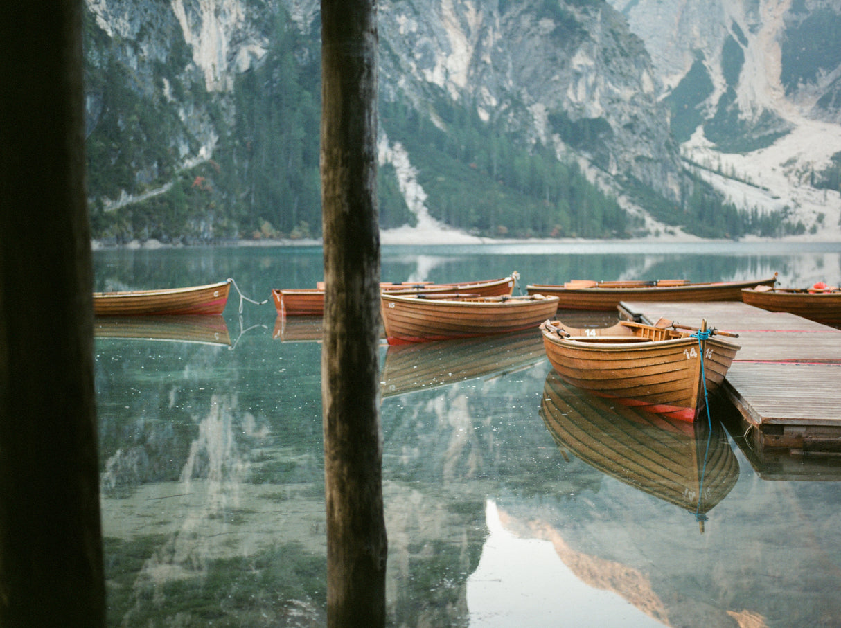 Lago Di Braies 1 Poster och Canvastavla