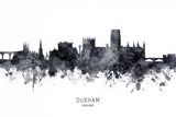 Durham England Skyline Cityscape Poster och Canvastavla