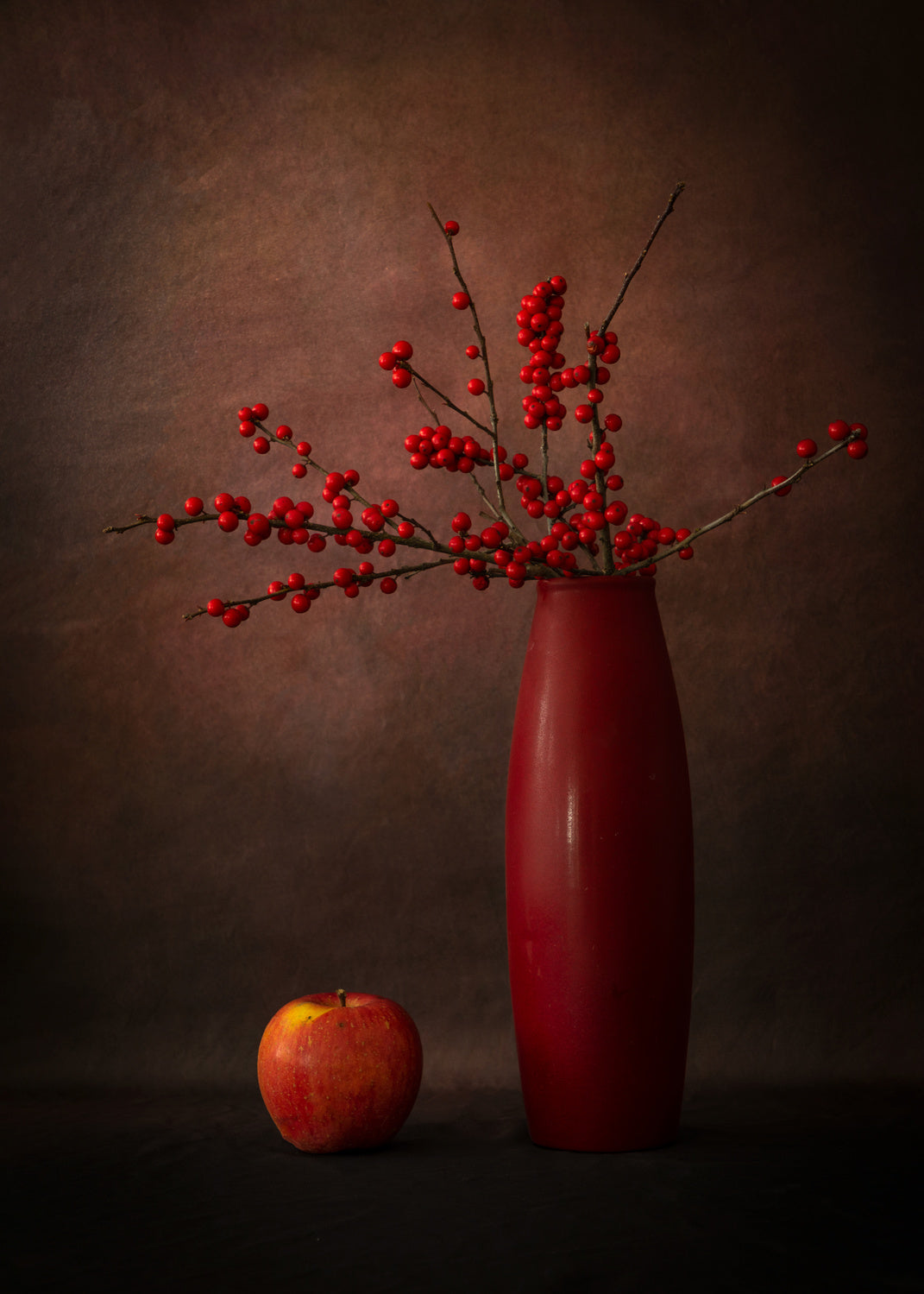 Red berry and apple Poster och Canvastavla