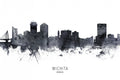 Wichita Kansas Skyline Poster och Canvastavla