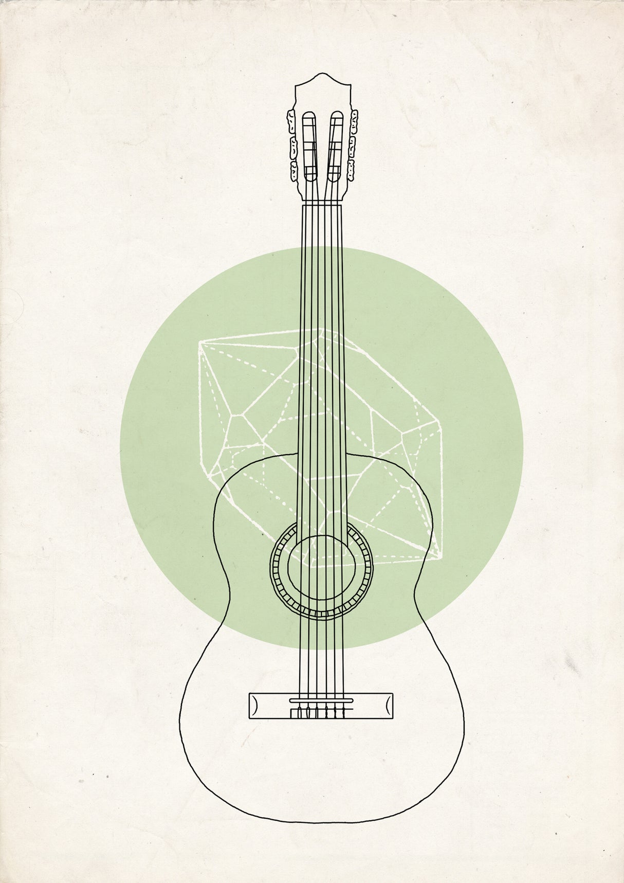 Guitar Poster och Canvastavla