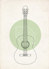 Guitar Poster och Canvastavla