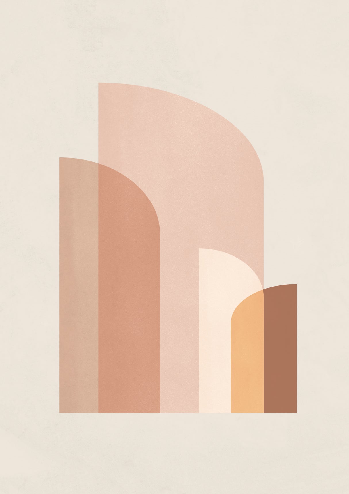 Retro Geometric IV Poster och Canvastavla