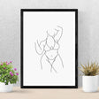 Line Art Grey  poster