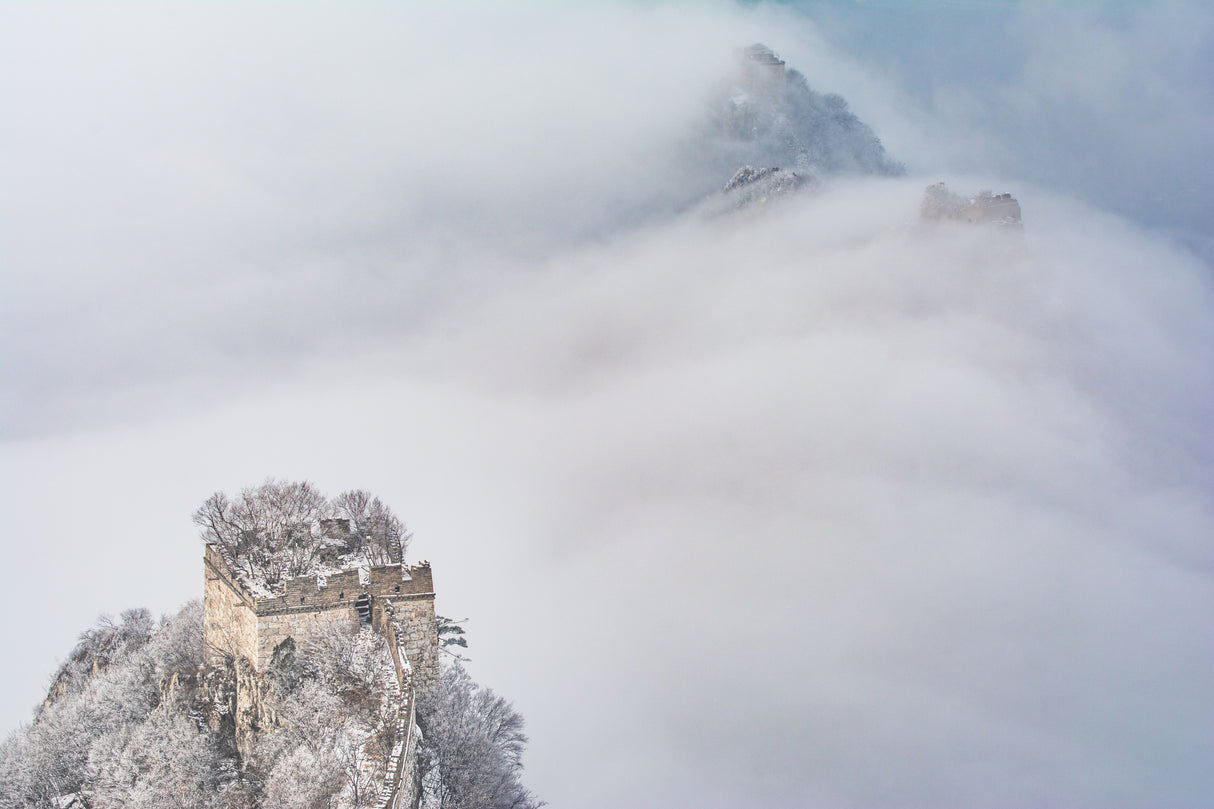 The Great Wall in winter Poster och Canvastavla
