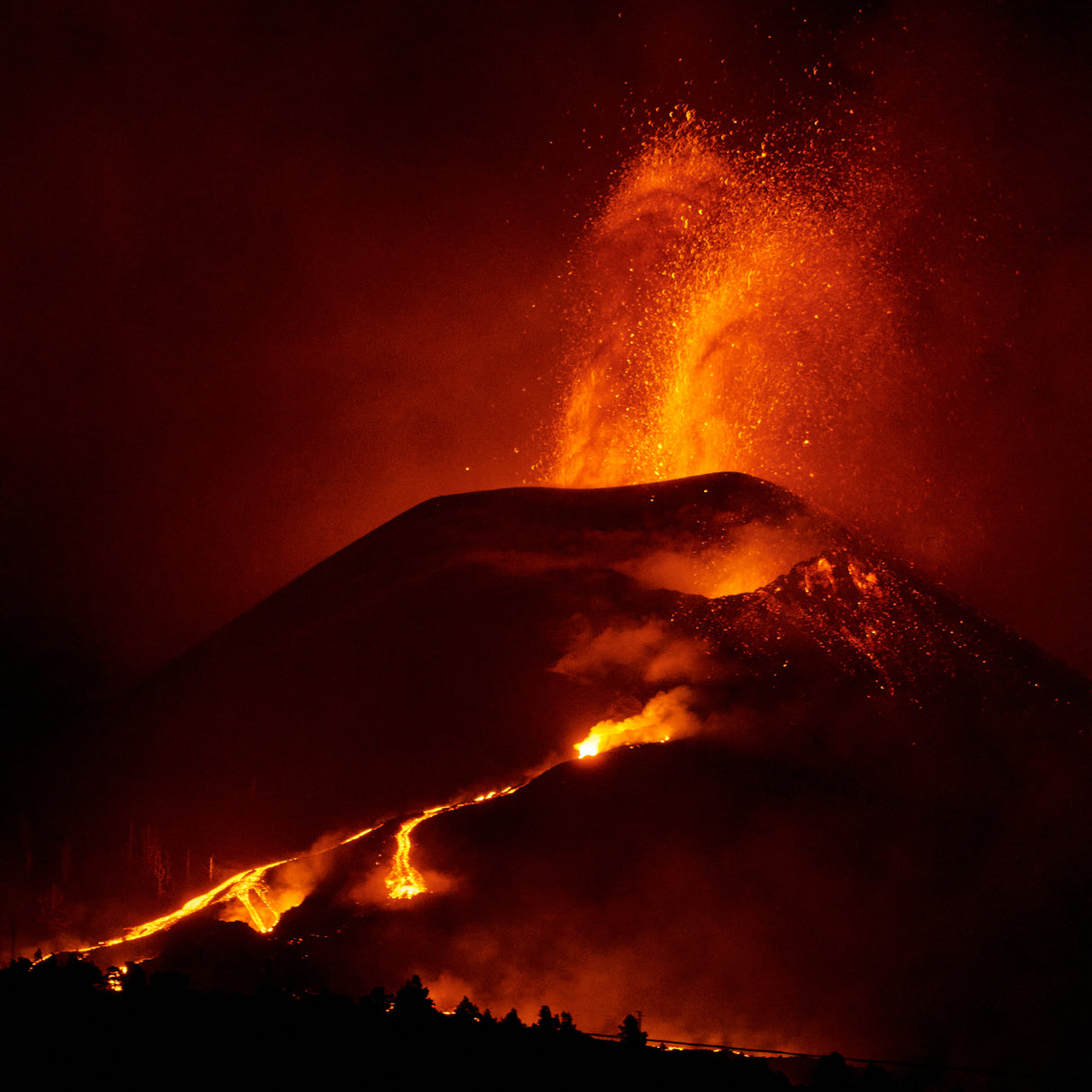 La Palma Volcano Eruption Poster och Canvastavla